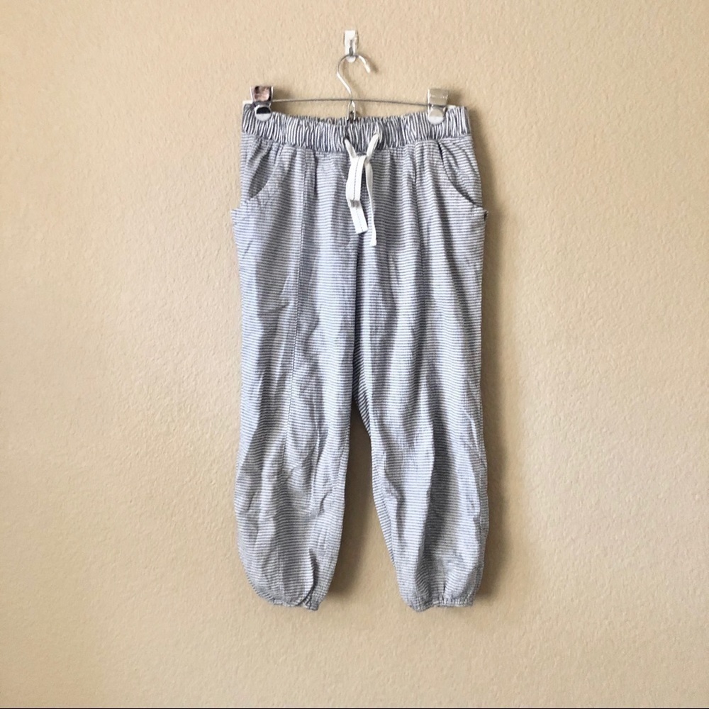 Treasure + Good striped cropped jogger pants